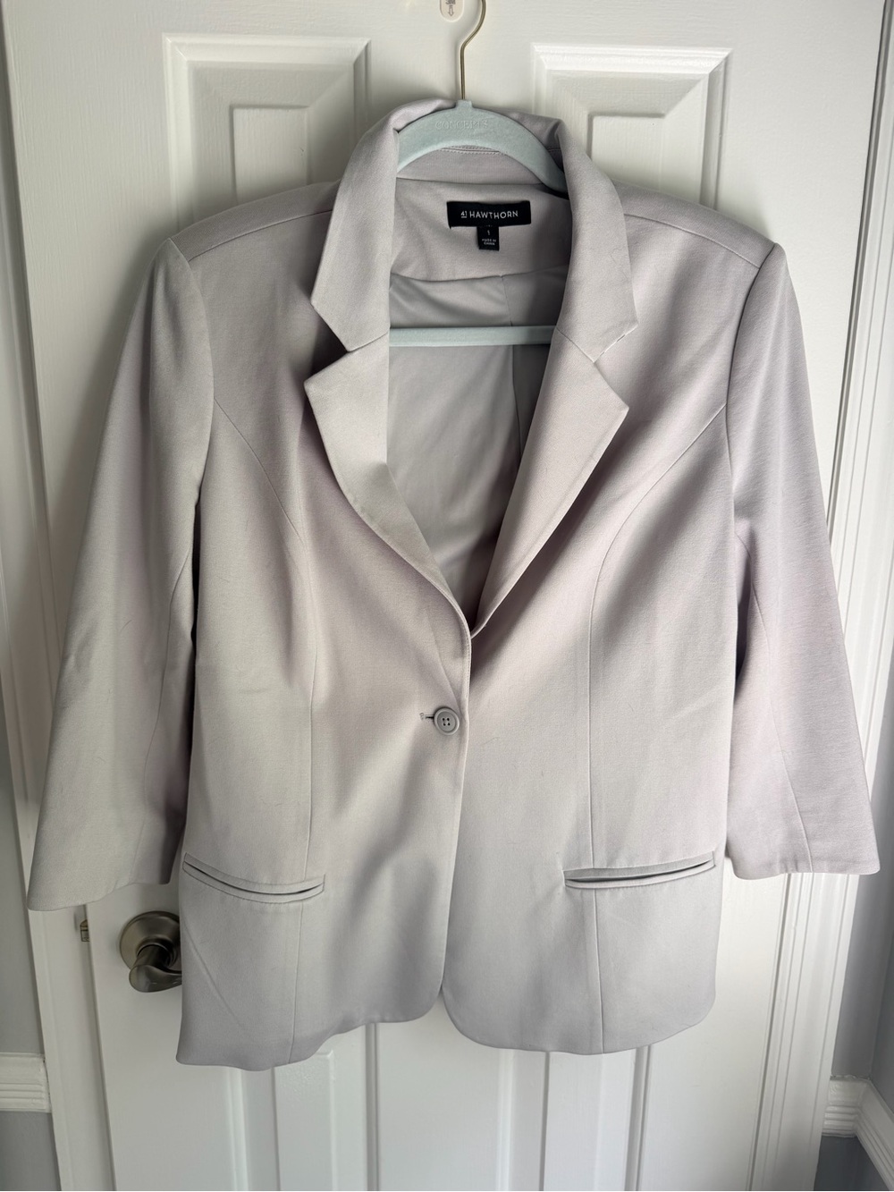 Gray casual blazer
